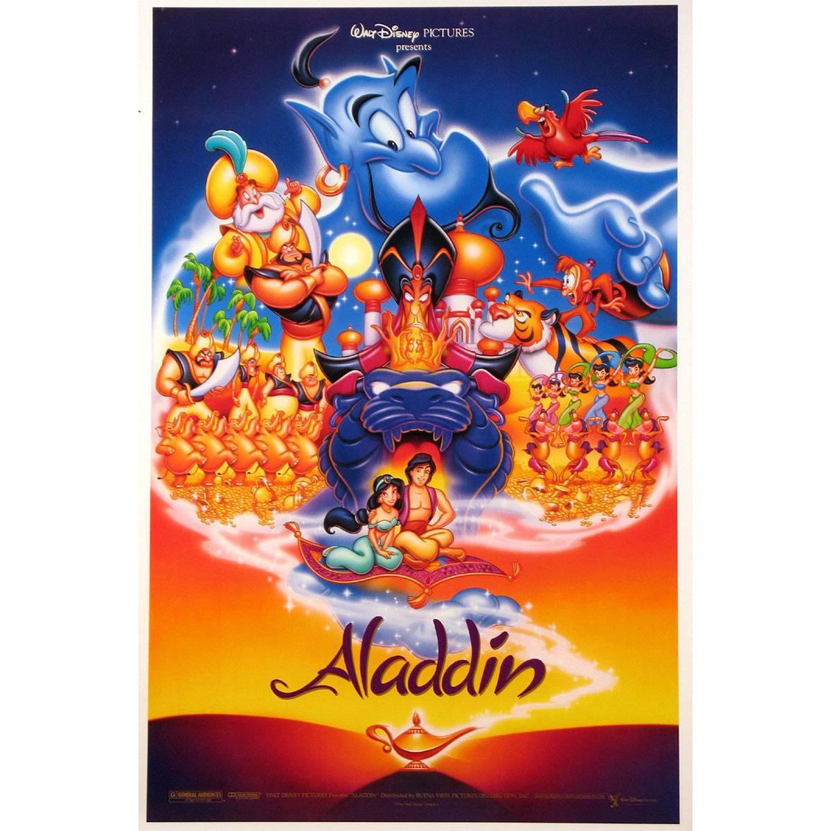 "Aladdin" Film Poster, 1992 For Sale