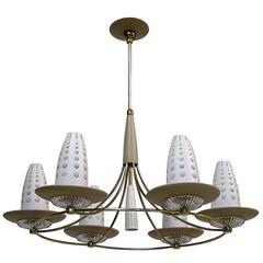 1950s Lightolier Chandelier by Gerald Thurston