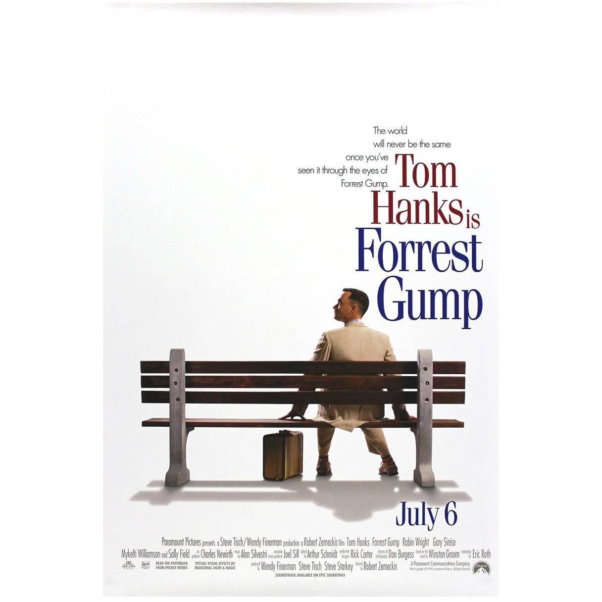 "Forrest Gump" Film Poster, 1994 For Sale
