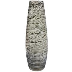 Stunning Scandinavian Art Glass Textured Vase, circa 1950s 2