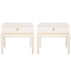 Tommi Parzinger Bleached Maple Nightstands