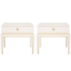 Tommi Parzinger Bleached Maple Nightstands