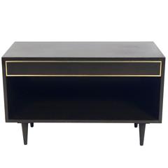 Clean Lined Modern Nightstand designed by Harvey Probber
