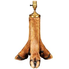 French Elk Hoof Lamp