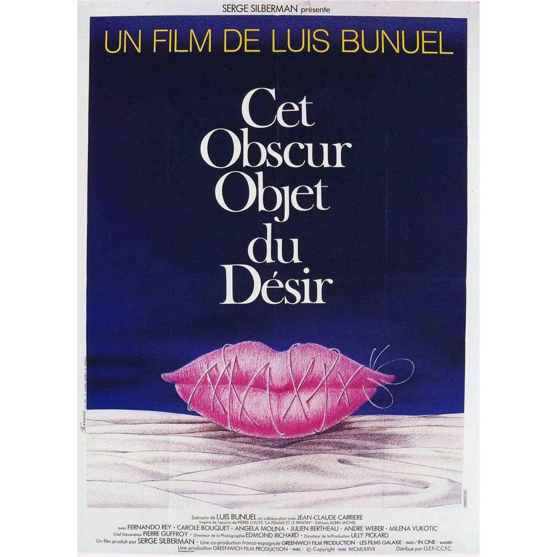 "Cet Obscur Objet Du Désir" Flim Poster, 1977 For Sale