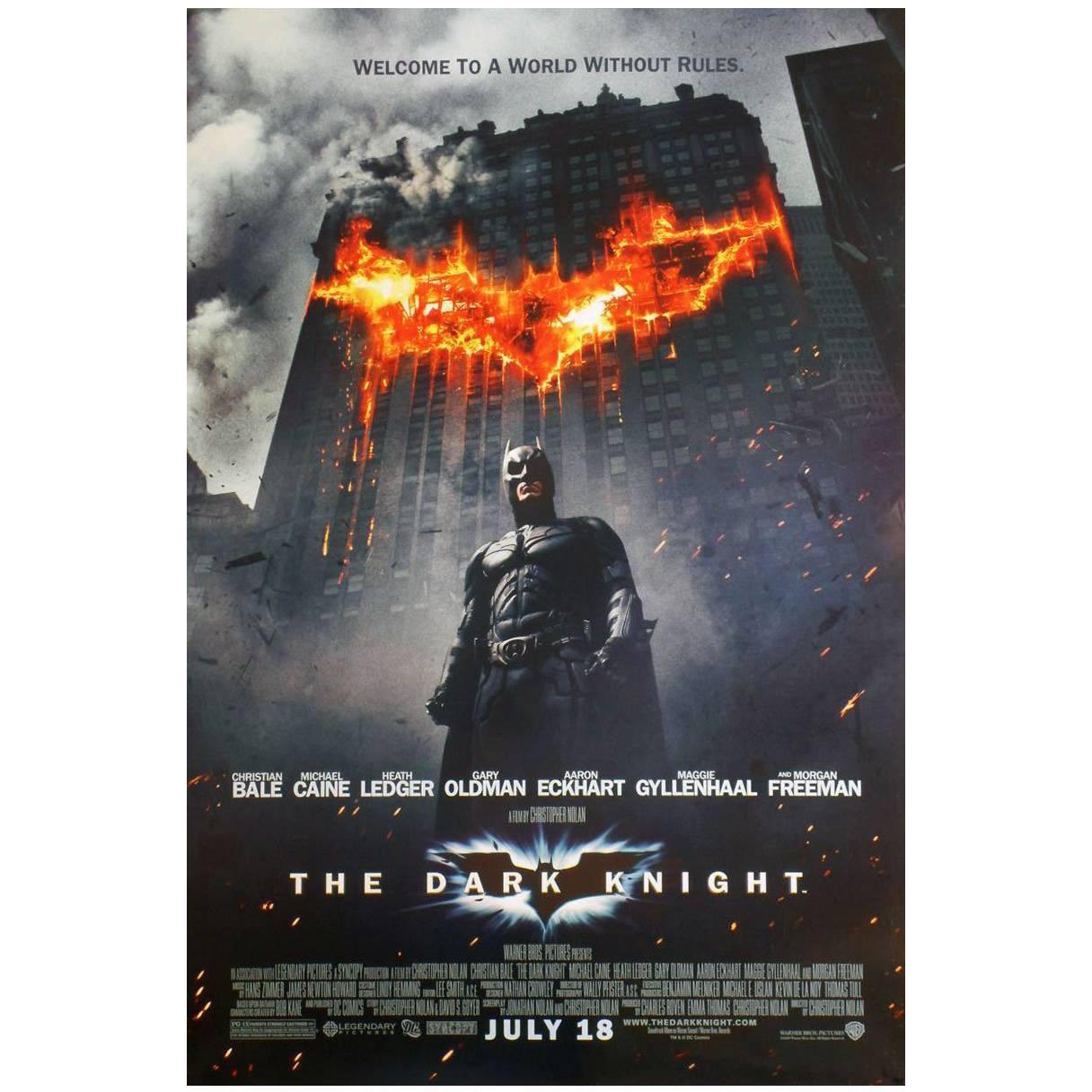 "The Dark Knight" Film Poster, 2008 For Sale