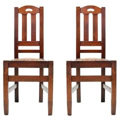 Pair of Stickley Brothers Arts and Crafts Chairs