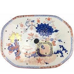 English Mason's Ironstone Imari Pierced Drainer, 1820s