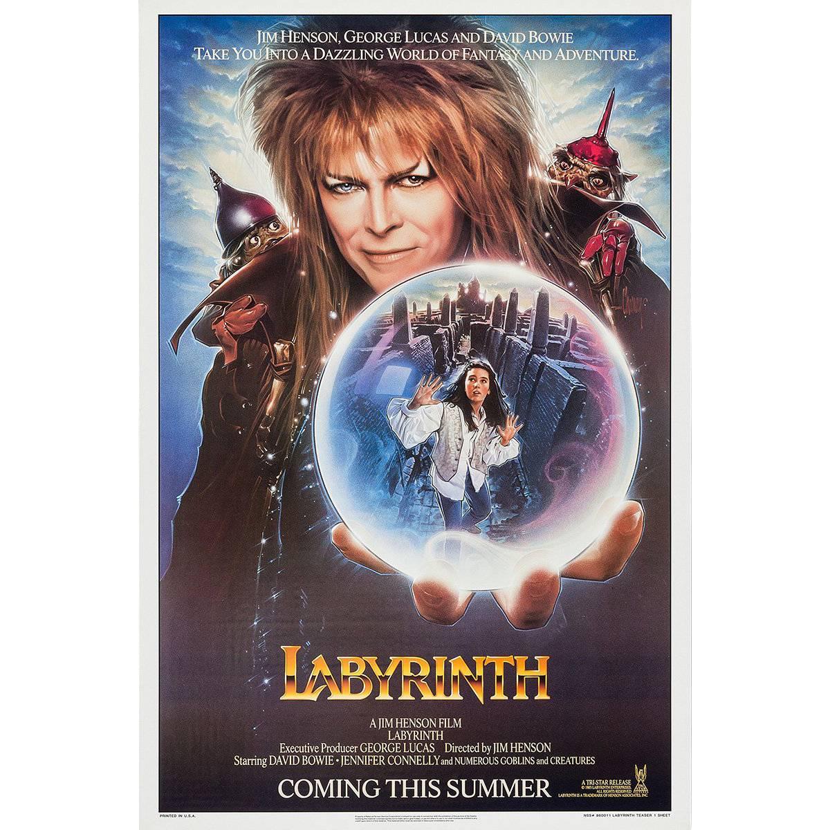Labyrinth" Film Poster, 1986 For Sale at 1stDibs | labyrinth movie, labyrinth  poster