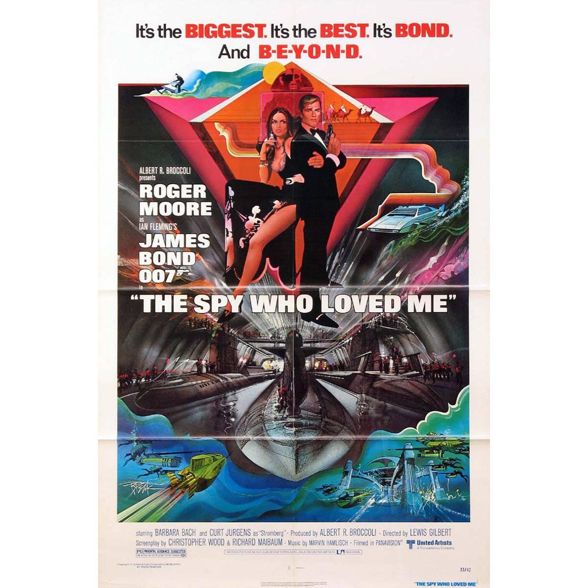 "The Spy Who Loved Me" Film Poster, 1977 For Sale