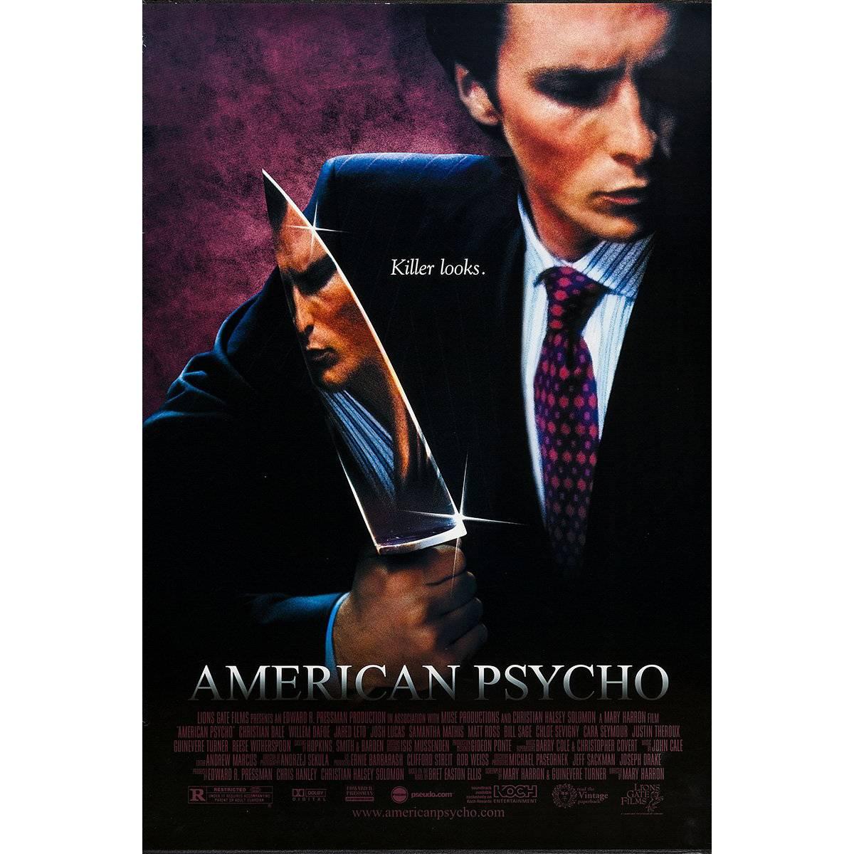 "American Psycho" Film Poster, 2000 For Sale