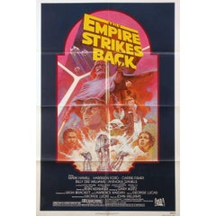 Retro "The Empire Strikes Back" Film Poster, 1982