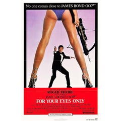 Vintage "For Your Eyes Only" Film Poster, 1981