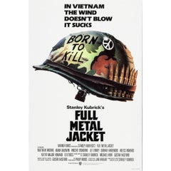 Vintage "Full Metal Jacket" Film Poster, 1987