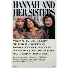 Vintage "Hannah And Her Sisters" Film Poster, 1986