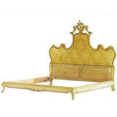 Italian Bed to Recover or Headboard Louis Revival UK Super King Carved Venetian 2