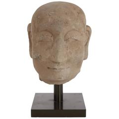 Chinese Carved Stone Head