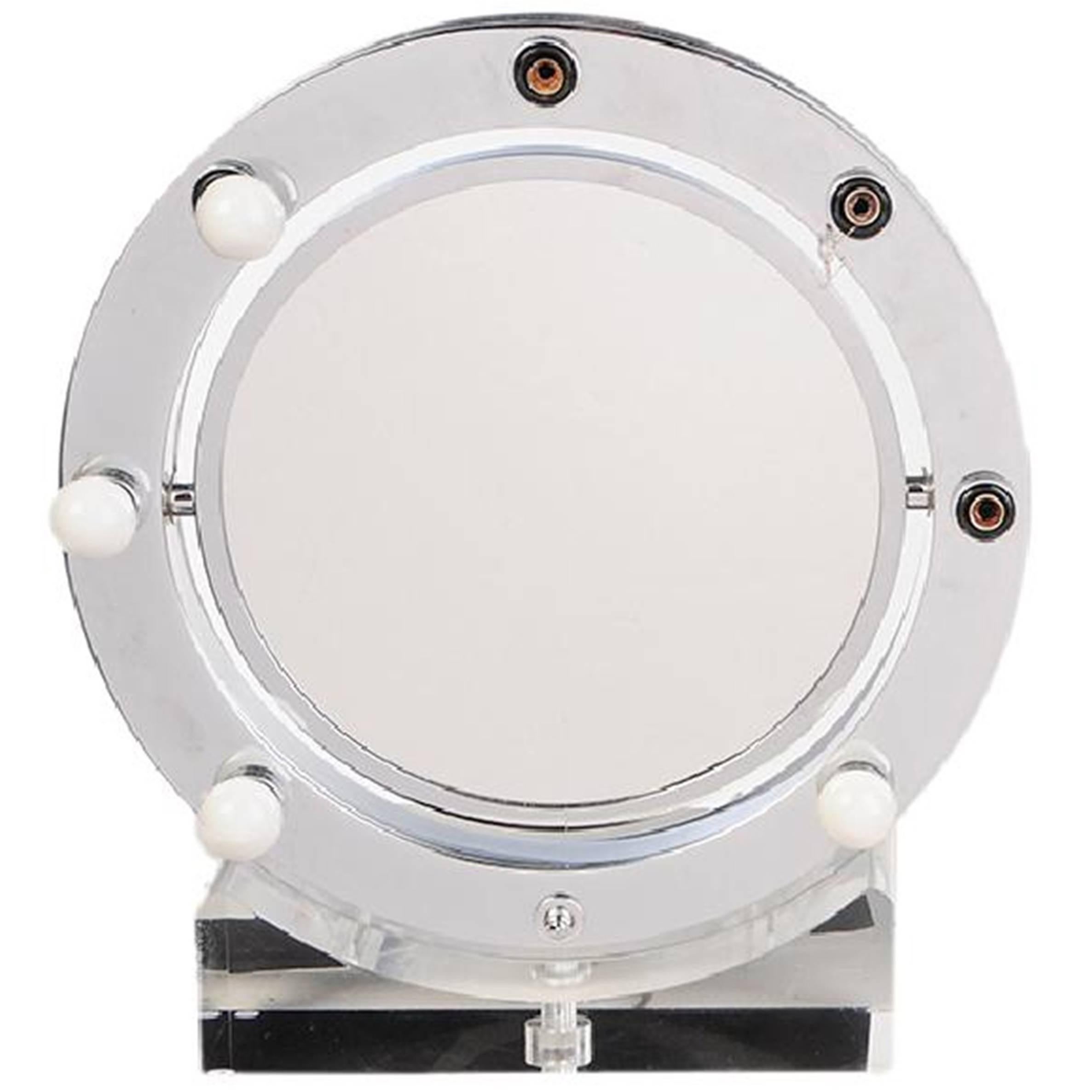 Lucite and Chrome Makeup Mirror with Magnifying Feature by Charles Hollis Jones