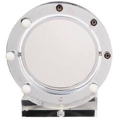 Lucite and Chrome Makeup Mirror with Magnifying Feature by Charles Hollis Jones 2