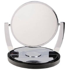 Deco Style Vanity/Makeup Mirror with Magnifying Side by Charles Hollis Jones