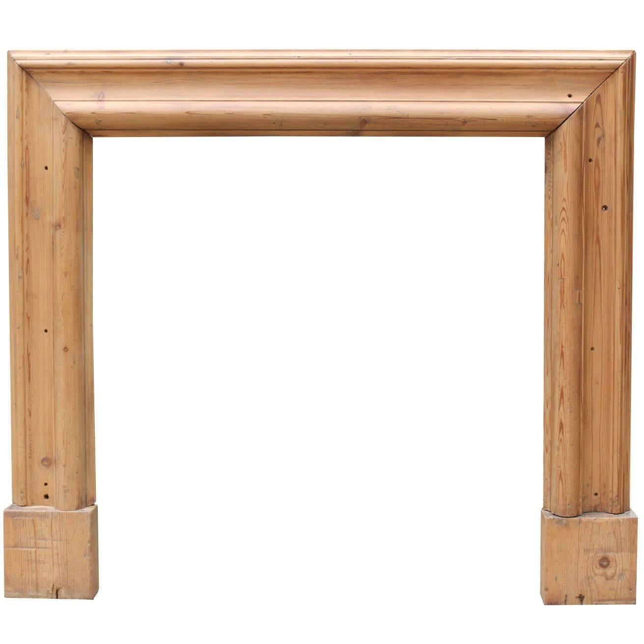 Late 19th Century Pine Bolection Fire Surround