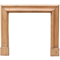 Late 19th Century Pine Bolection Fire Surround