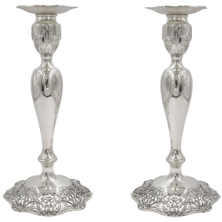 Black Starr and Frost Candlesticks For Sale at 1stdibs