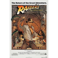 Retro "Raiders of the Lost Ark" Film Poster, 1982