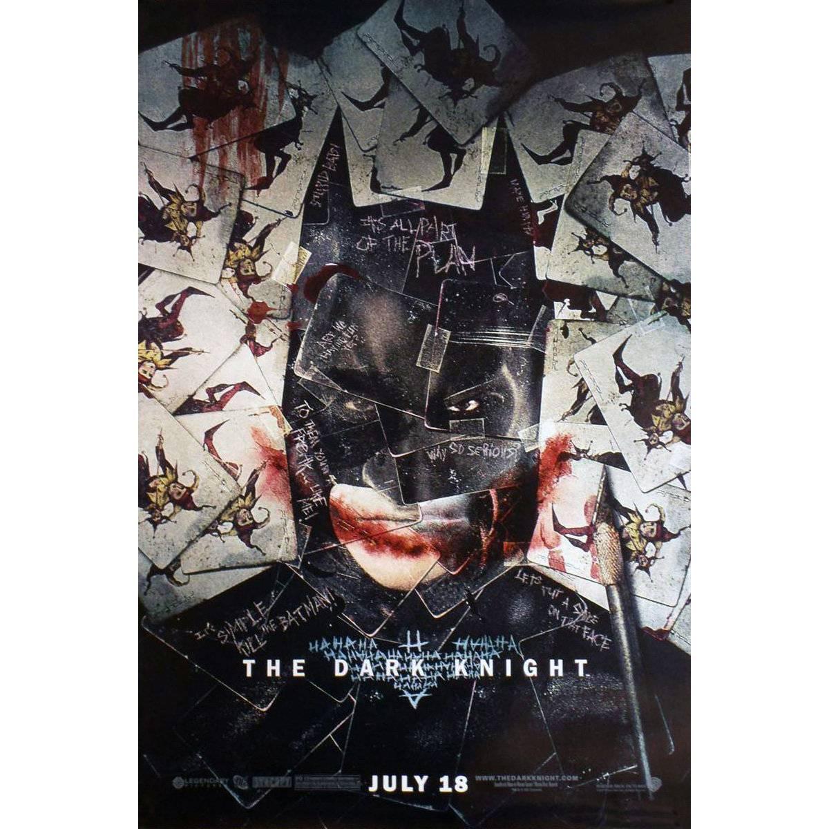 "The Dark Knight" Film Poster, 2008 For Sale