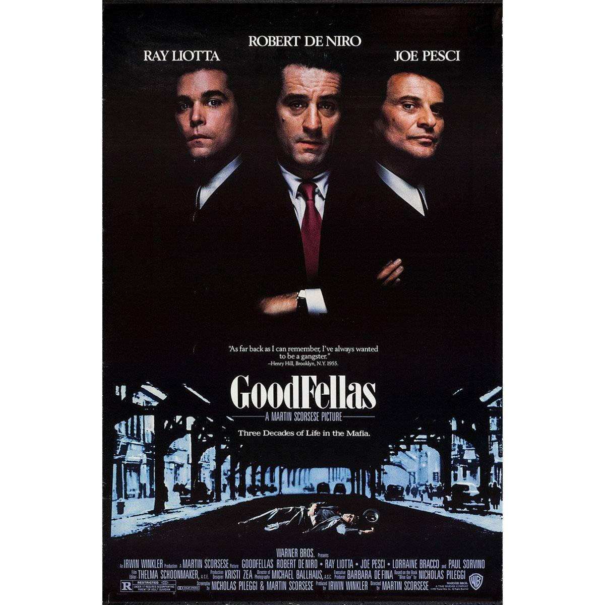 "Goodfellas" Film Poster, 1990 For Sale