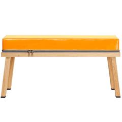 Visser and Meijwaard Truecolors Bench in Orange PVC Cloth with Zipper