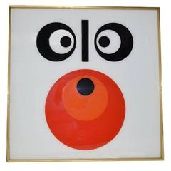 Space Age Abstract Glass Wall Hanging 5