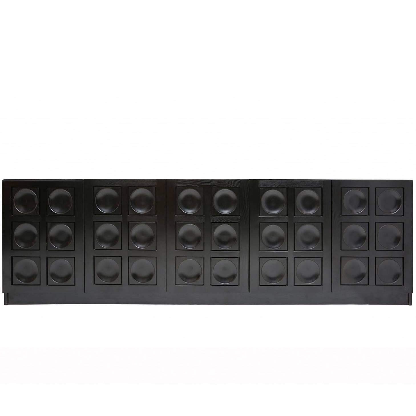 Black Brutalist Credenza