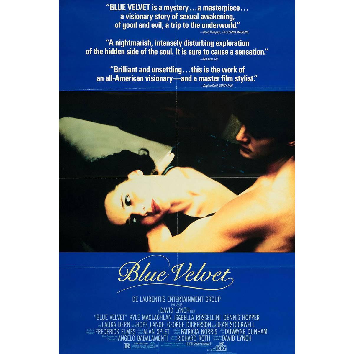 "Blue Velvet" Film Poster, 1986                 For Sale