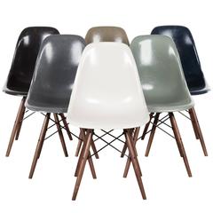 Set of Six Eames DSW Herman Miller, USA Dining Chairs 2
