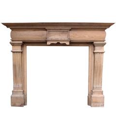 Late Victorian Oak Fireplace 7