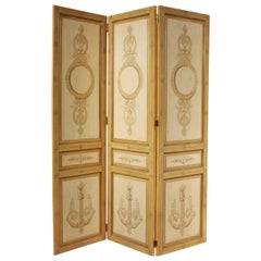 Maitland-Smith Hand-Painted Neoclassical Style Room Divider