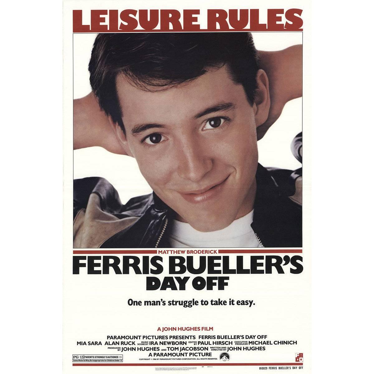 "Ferris Bueller's Day Off" Film Poster, 1986 For Sale