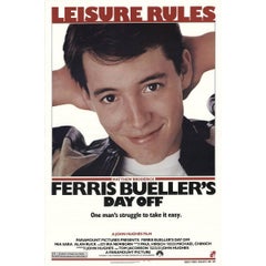 Vintage "Ferris Bueller's Day Off" Film Poster, 1986