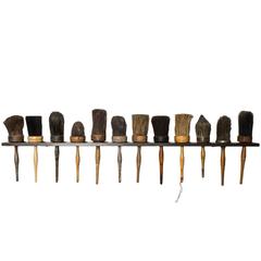 Collection of Horsehair Shaker Brushes