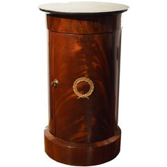Napoleon III, Mahogany Column with Marble Top and Bronzes