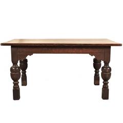 Antique Carved Oak Table 10
