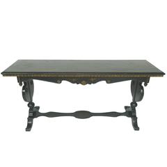 Chinoiserie Decorated Wooden Console Table