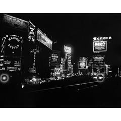 Time Square at Night, New York City, Mid-1930s