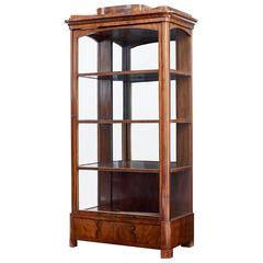19th Century Danish Mahogany Glazed Display Cabinet 1