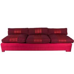 Custom Scalamandre Silk and Cotton Sofa