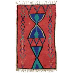 Vintage Berber Moroccan Rug with Modern Tribal Design 8