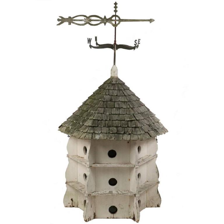 Beautiful Cupola Purple Martin Birdhouse with Wood Shingled Roof and