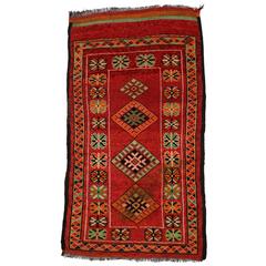 Berber Moroccan Red Rug with Modern Tribal Style
