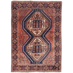 Schön gestalteter Shiraz-Teppich im Vintage-Stil